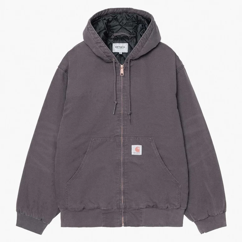 Carhartt WIP Herren OG Active Stone Canvas Jacke | Graphit