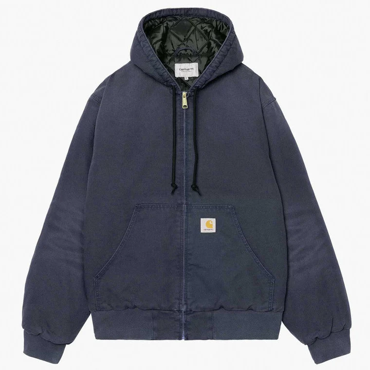 Carhartt WIP Herren OG Active Stone Canvas Jacke | Dunkelblau