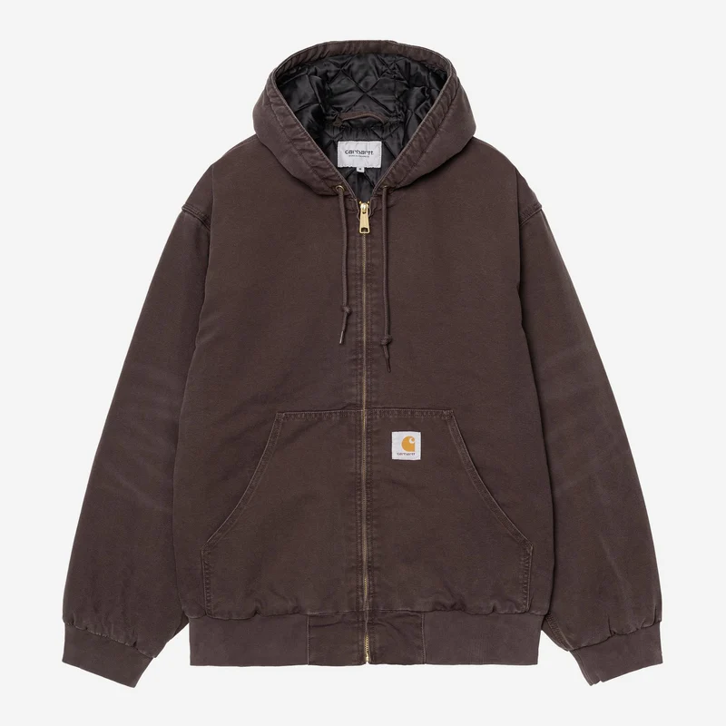 Carhartt WIP Herren OG Active Stone Canvas Jacke | Tabak