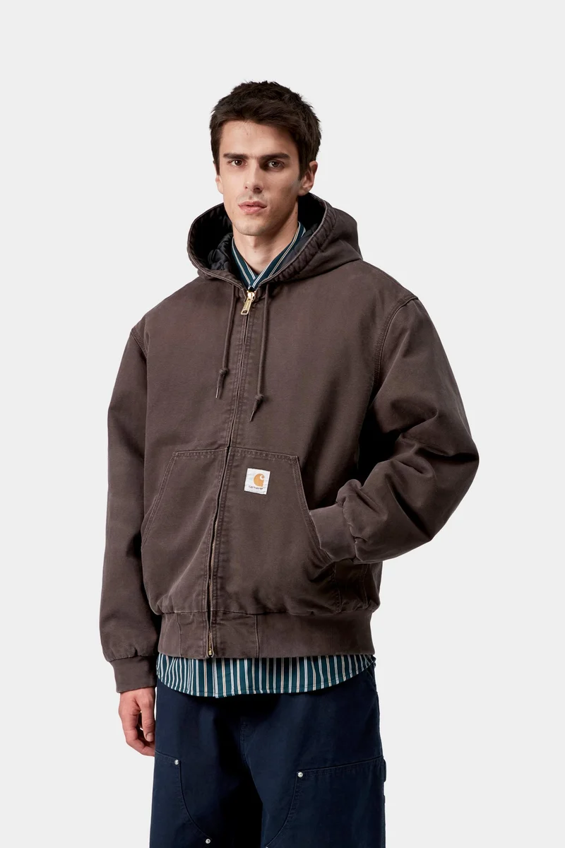 Carhartt WIP Herren OG Active Stone Canvas Jacke | Tabak