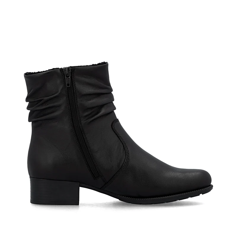 Rieker Damen Leder Fashion Ankle Boots | Schwarz