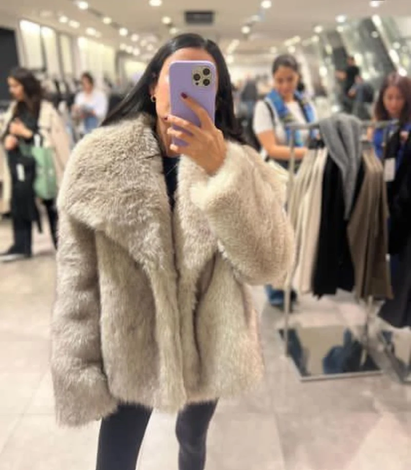 Carmie | Bequeme Warme Kragenjacke