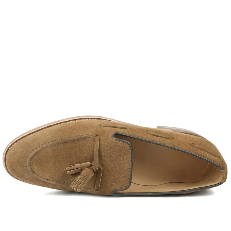 Utah1 Loake Leather Tassel Loafers - UTAH1 / 324 999 - Snuff Suede
