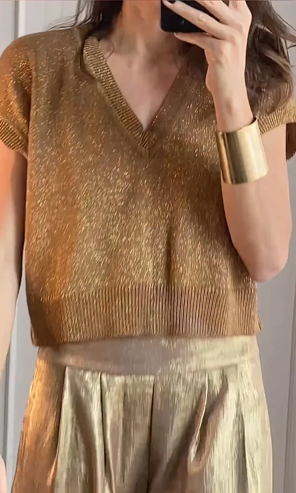 Zuleika | Elegante Top- und Hosen-Set