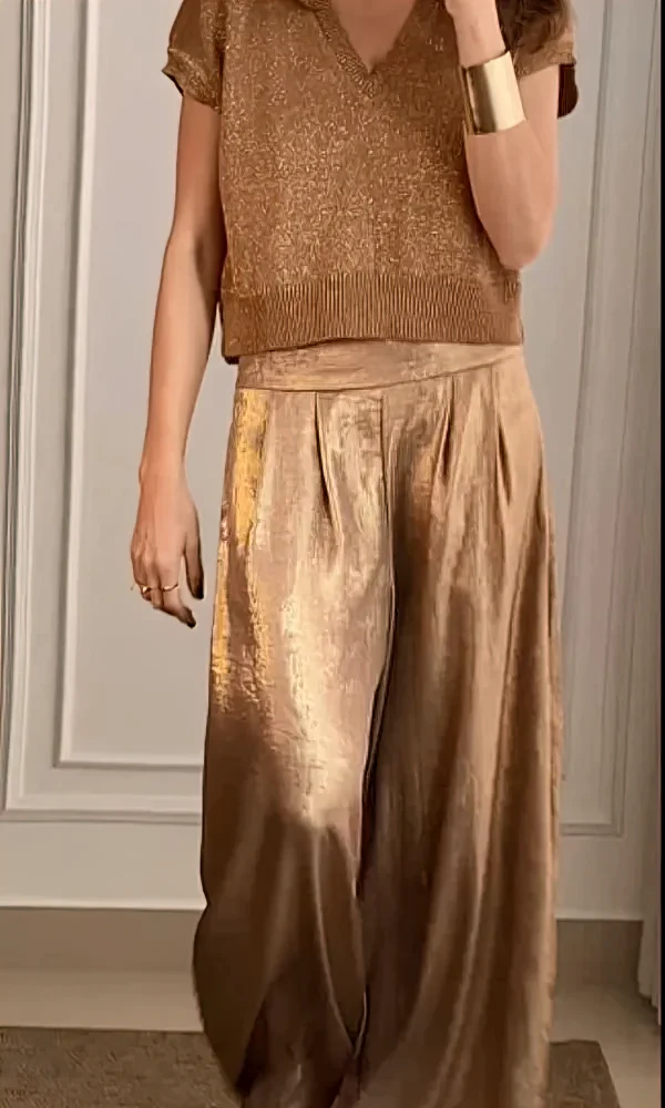Zuleika | Elegante Top- und Hosen-Set