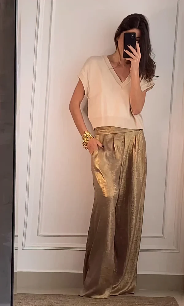 Zuleika | Elegante Top- und Hosen-Set