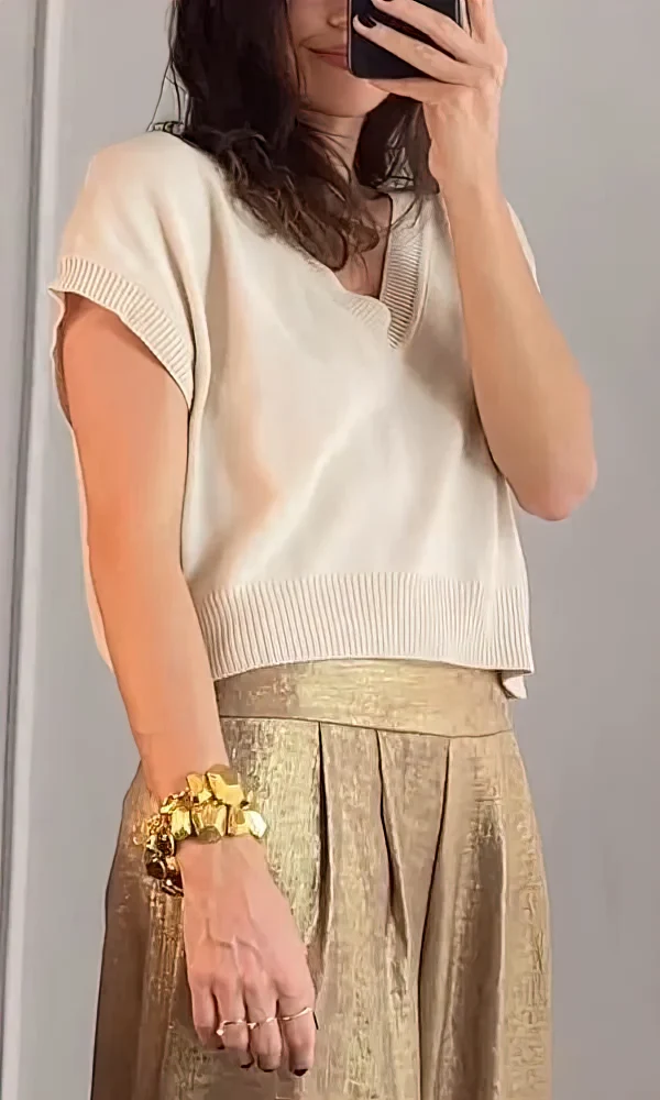 Zuleika | Elegante Top- und Hosen-Set