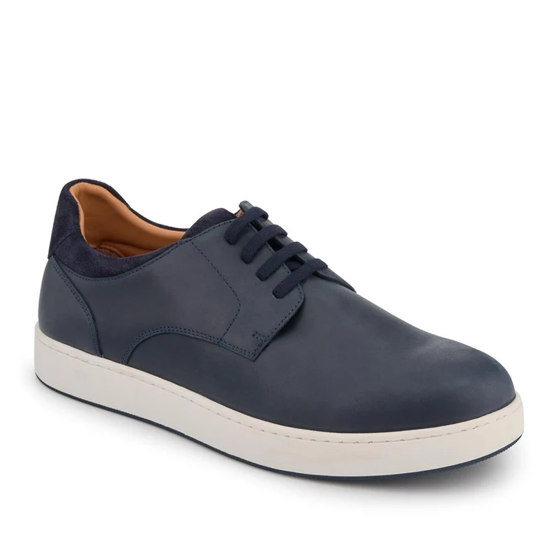 Stevenage Wide Fit Leather Trainers - STEVENAGE / 328 097