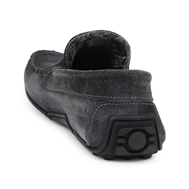 Zain Suede Full Slippers - ZAIN / 326 286 - Charcoal