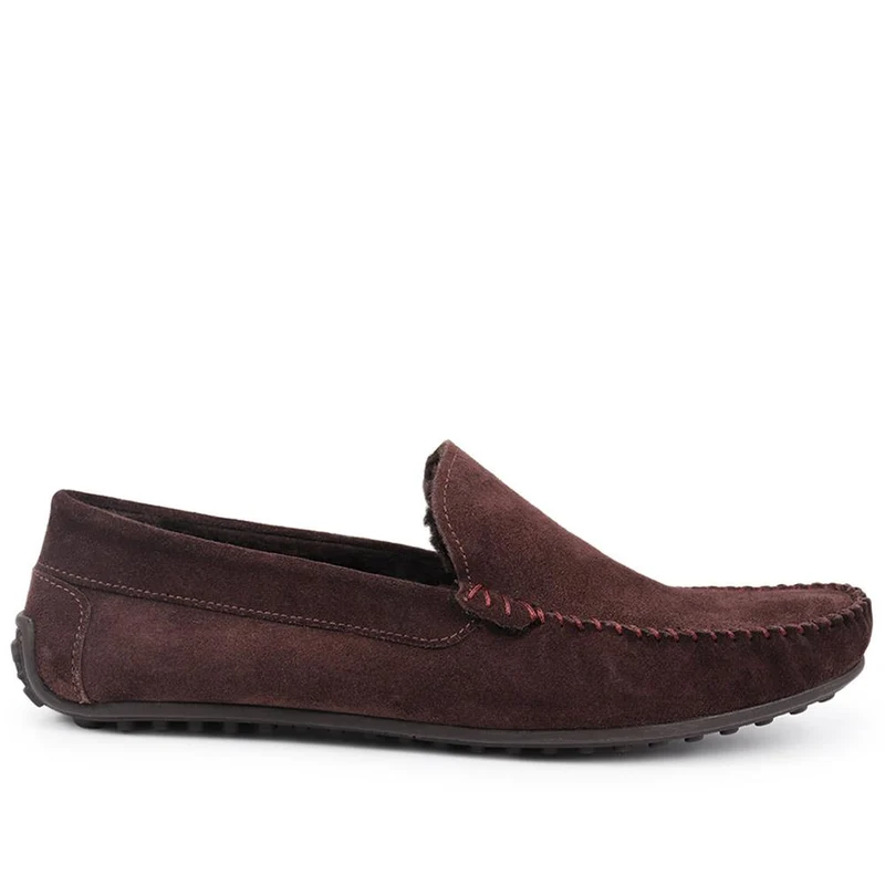 Zain Suede Full Slippers - ZAIN / 326 286 - Chocolate