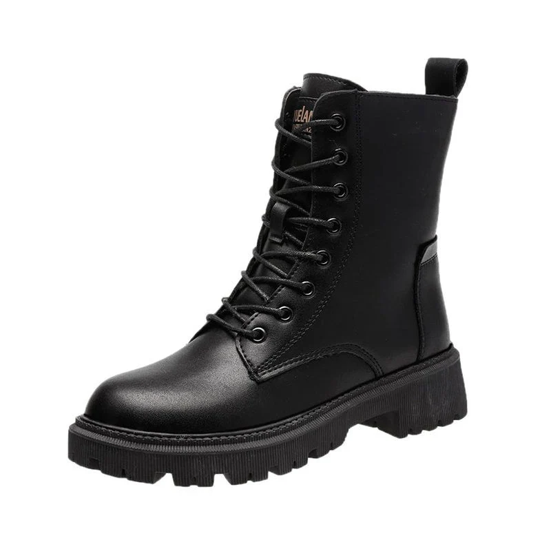 Florian | Schwarze Leder-Winterstiefel