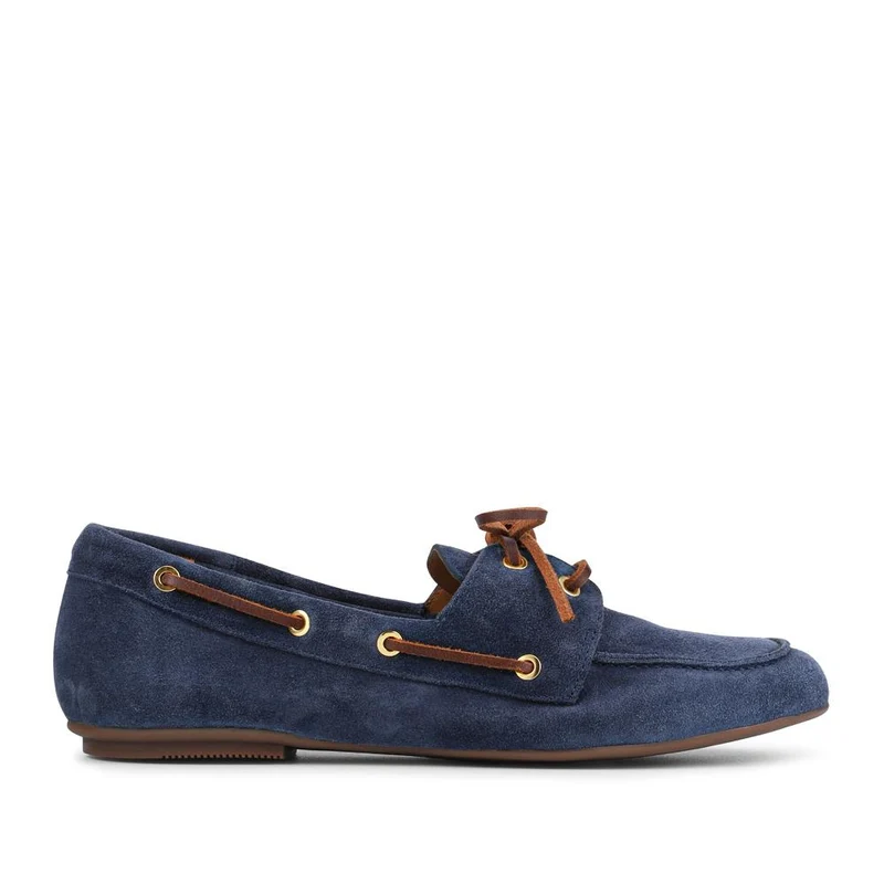 Perissa Leather Loafers - PERISSA / 328 377 - Navy Suede