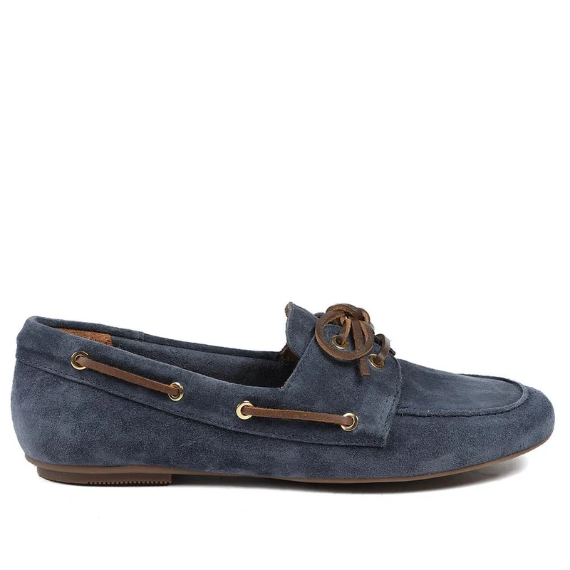 Perissa Leather Loafers - PERISSA / 328 377 - Navy Suede