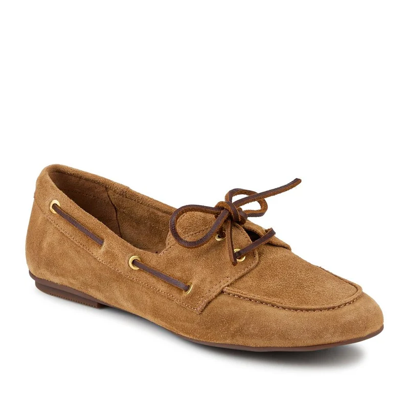 Perissa Leather Loafers - PERISSA / 328 377 - Tan Suede