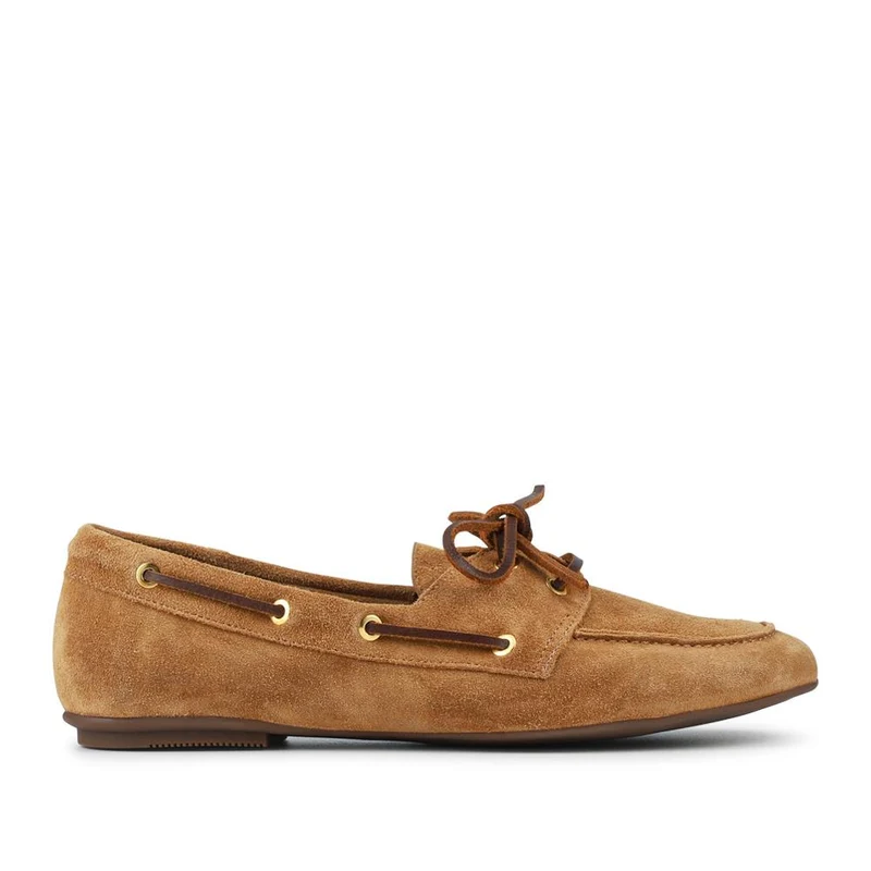 Perissa Leather Loafers - PERISSA / 328 377 - Tan Suede