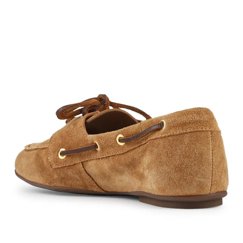 Perissa Leather Loafers - PERISSA / 328 377 - Tan Suede