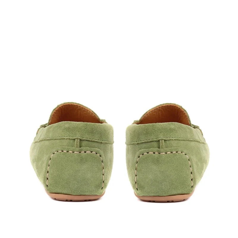 Penelopie Leather Moccasins - PENELOPIE / 322 368 - Green