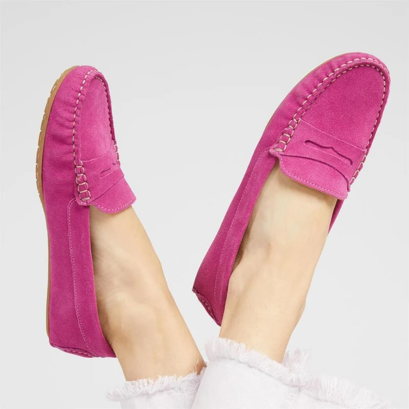 Penelopie Leather Moccasins - PENELOPIE / 322 368 - Pink
