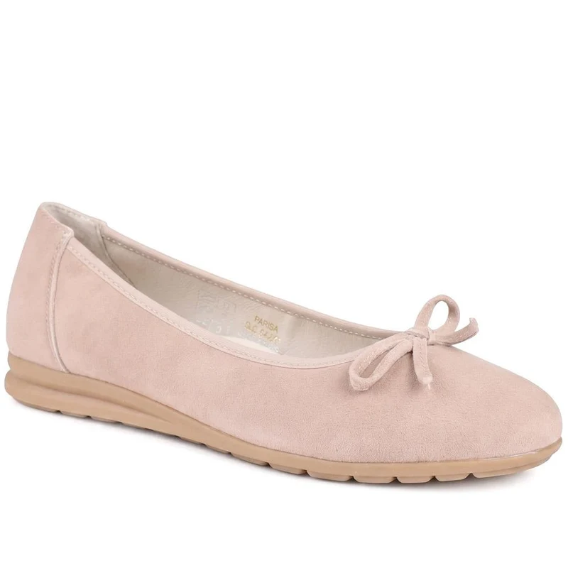 Parisa Leather Bow Detailed Pumps - PARISA / 329 425