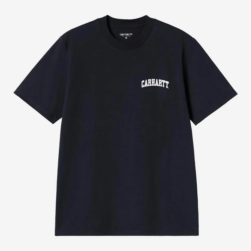 Carhartt WIP Herren-T-Shirt mit Universitätsaufdruck | Tiefdunkel