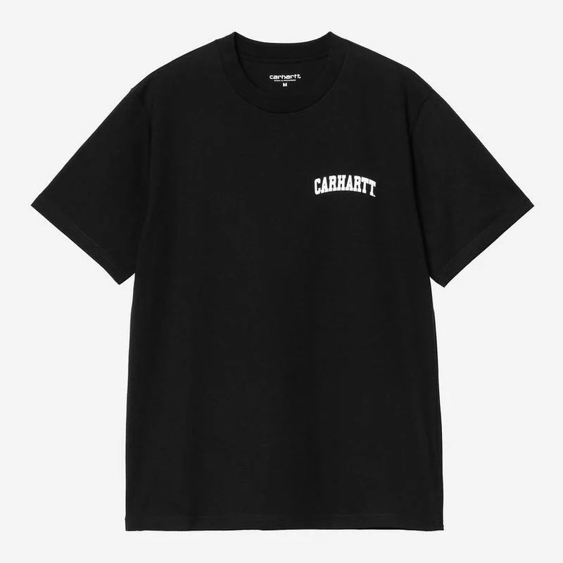 Carhartt WIP Herren-T-Shirt mit Universitätsaufdruck | Schwarz