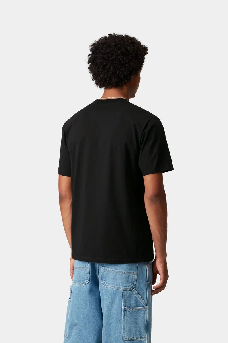 Carhartt WIP Herren-T-Shirt mit Universitätsaufdruck | Schwarz