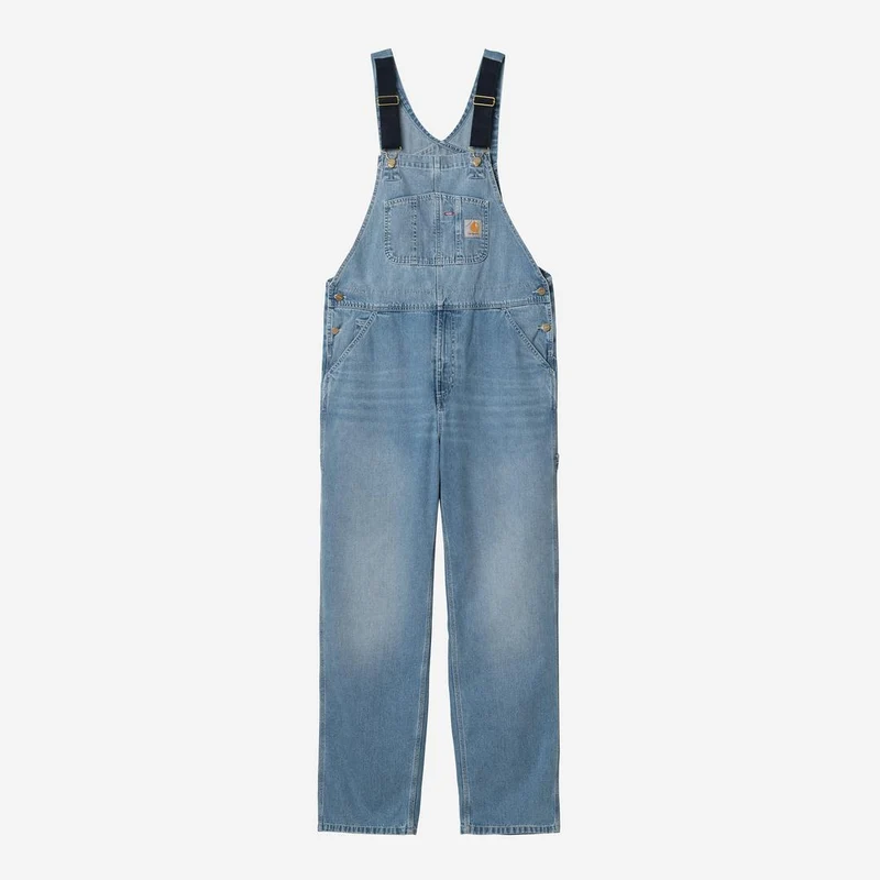 Carhartt WIP Herren Norco Denim Latzhose | Blau Hell True Washed