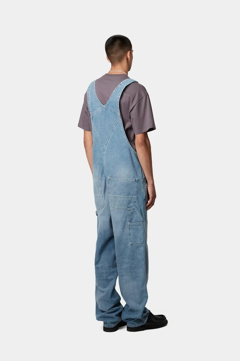 Carhartt WIP Herren Norco Denim Latzhose | Blau Hell True Washed