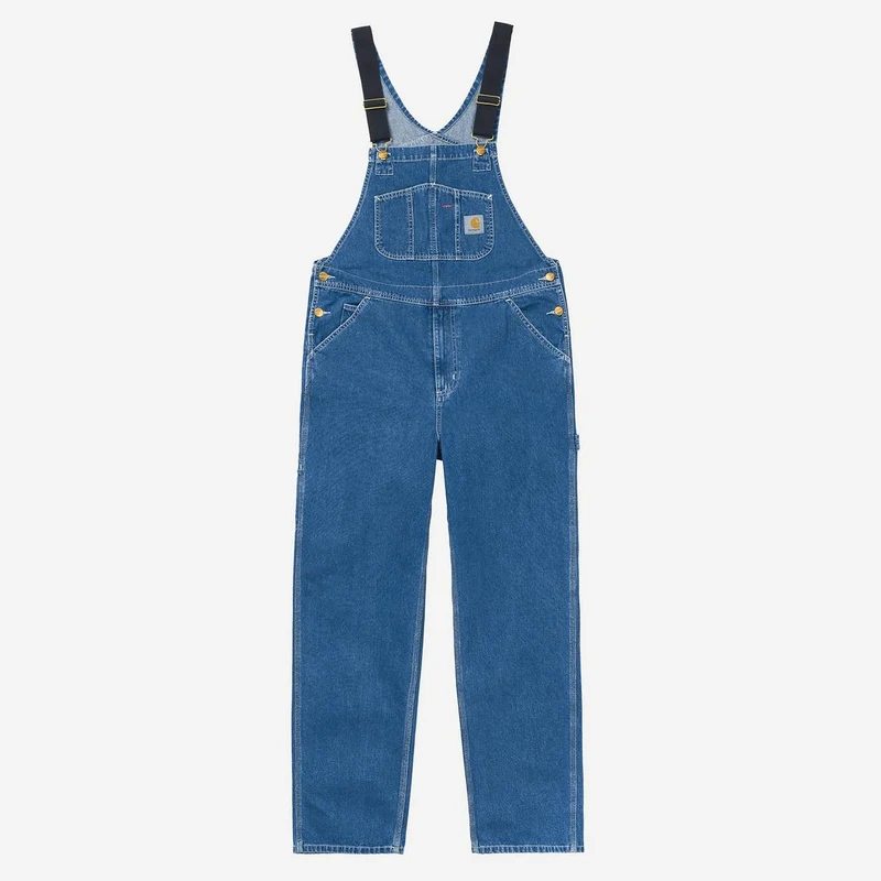 Carhartt WIP Herren Norco Denim Latzhose | Blau Stone Washed