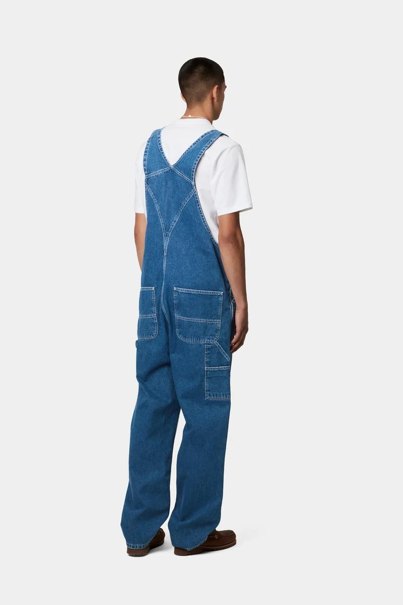 Carhartt WIP Herren Norco Denim Latzhose | Blau Stone Washed