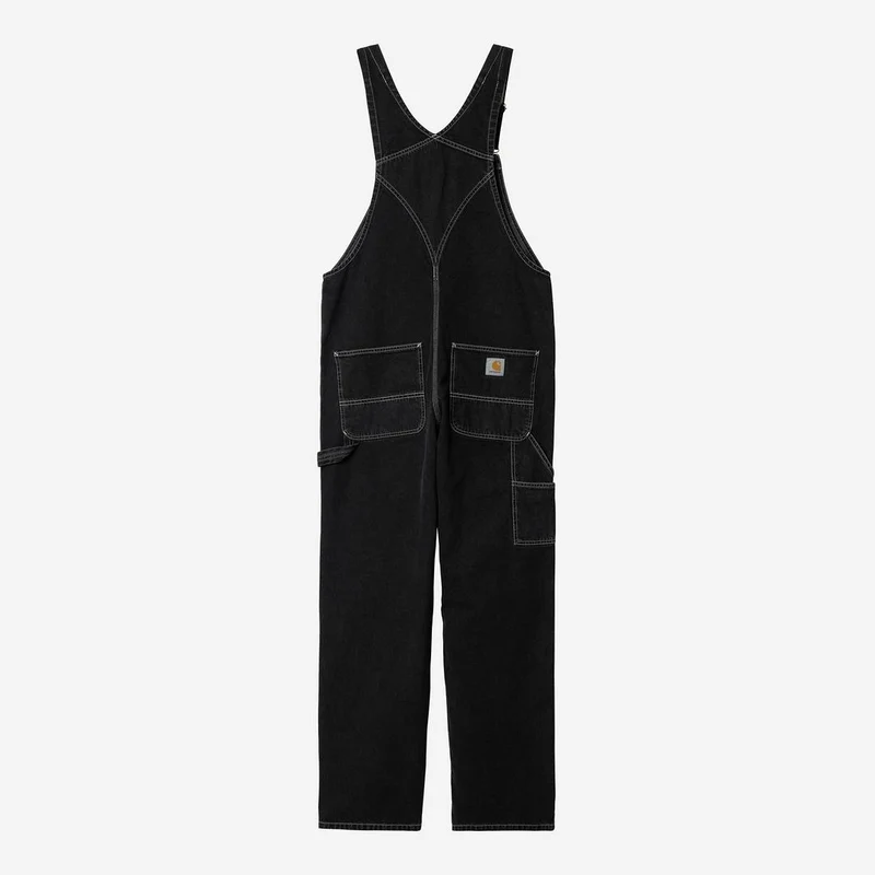 Carhartt WIP Herren Norco Denim Latzhose | Schwarz Stone Washed