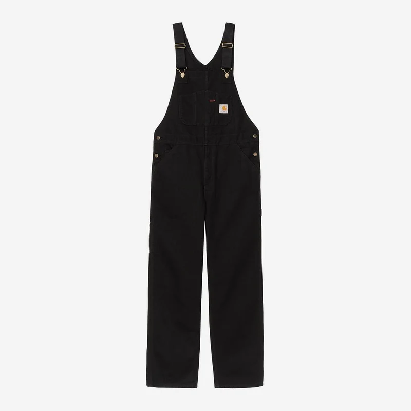 Carhartt WIP Dearborn Latzhose aus Canvas für Herren | Schwarz gespült