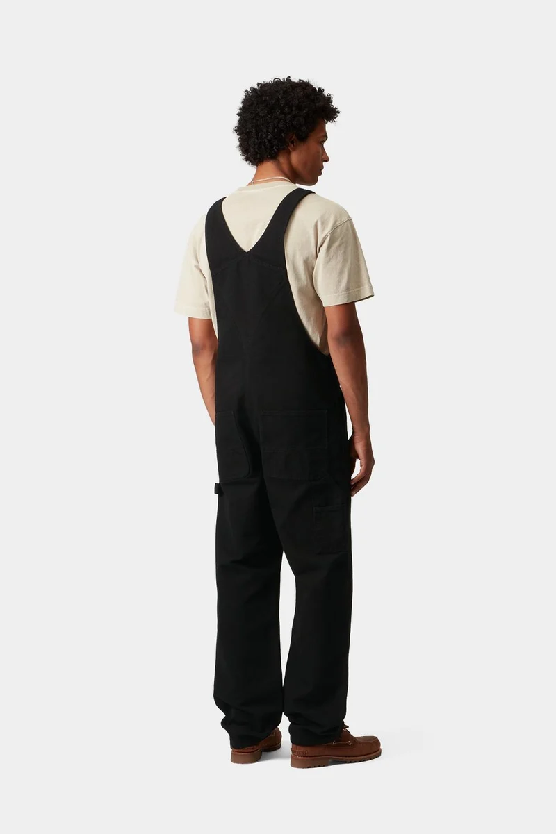 Carhartt WIP Dearborn Latzhose aus Canvas für Herren | Schwarz gespült