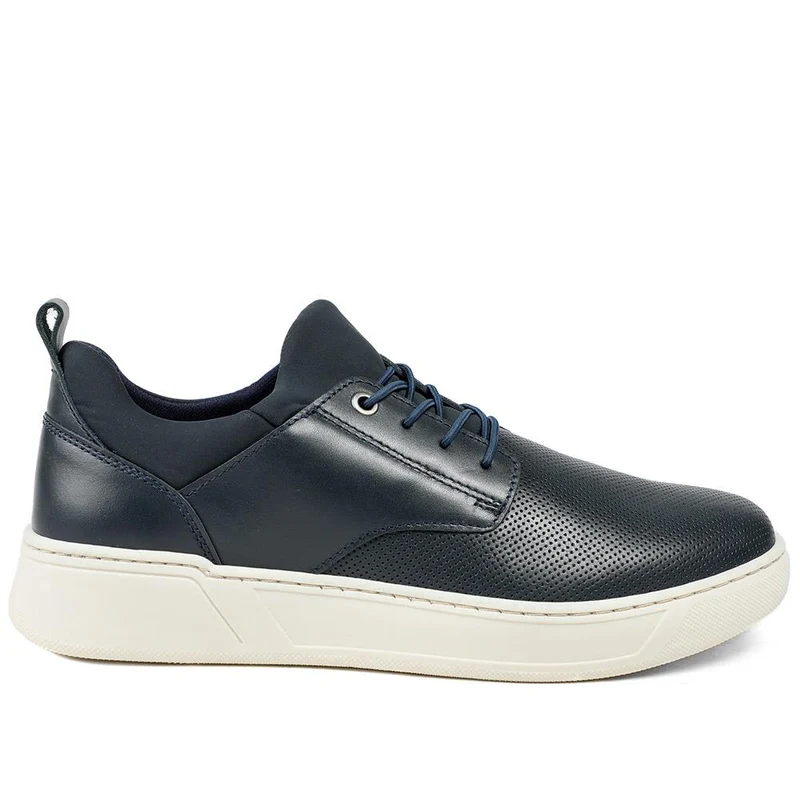 Seamus Casual Lace-Up Trainers - SEAMUS / 327 315 - Navy Leather
