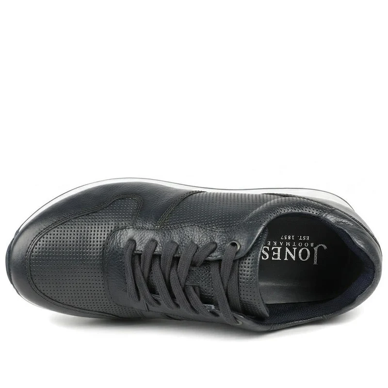 SanFrancisco Leather Lace Up Trainers - SANFRANCISCO / 329 323 - Navy Leather