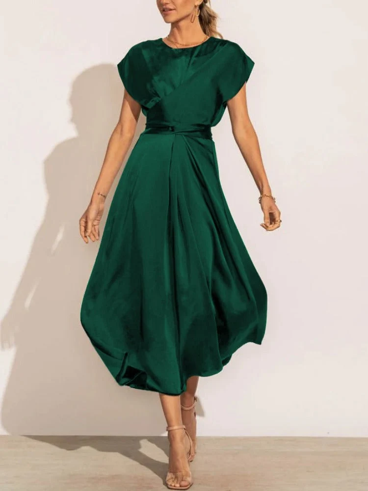 Quinlan | Elegantes Midikleid aus Satin