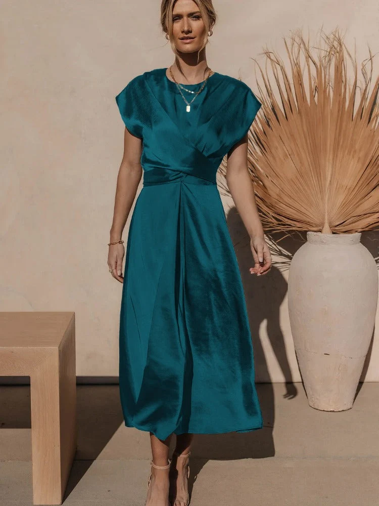 Quinlan | Elegantes Midikleid aus Satin