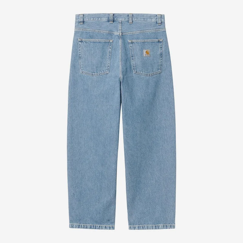 Carhartt WIP Herren Brandon Smith Jeans | Blauer Stein gebleichter