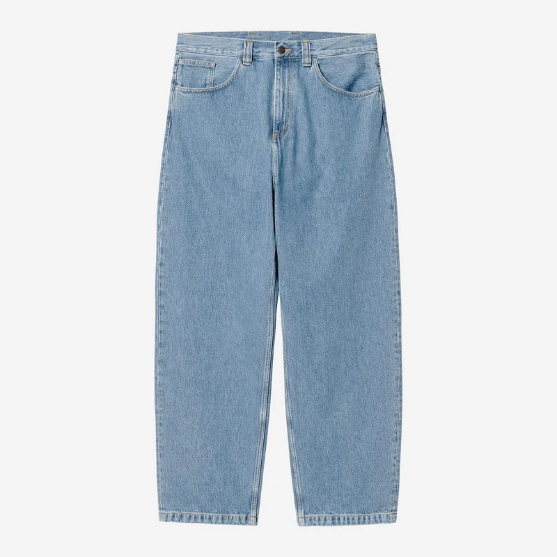 Carhartt WIP Herren Brandon Smith Jeans | Blauer Stein gebleichter