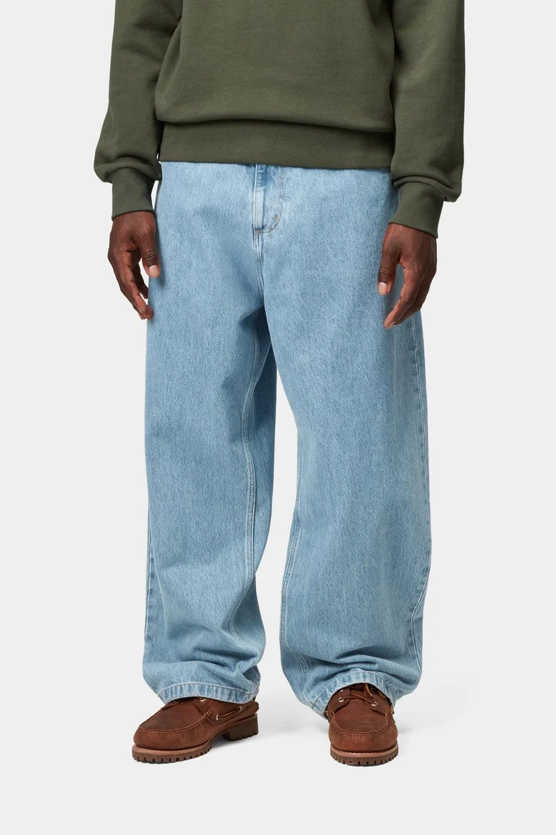 Carhartt WIP Herren Brandon Smith Jeans | Blauer Stein gebleichter