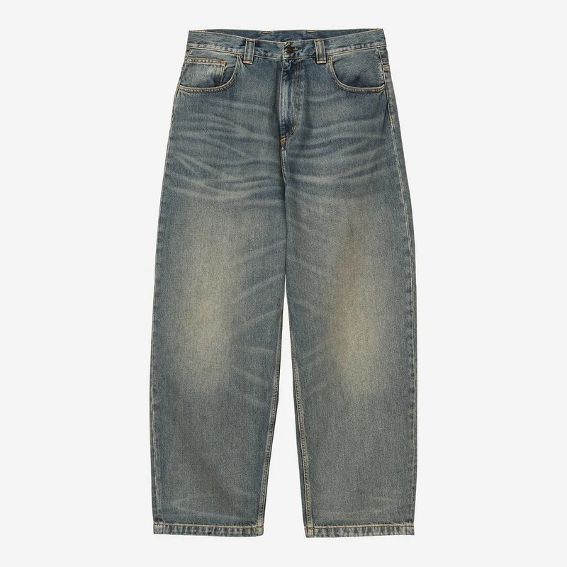 Carhartt WIP Herren Brandon Smith Jeans | Blau, Used-Look