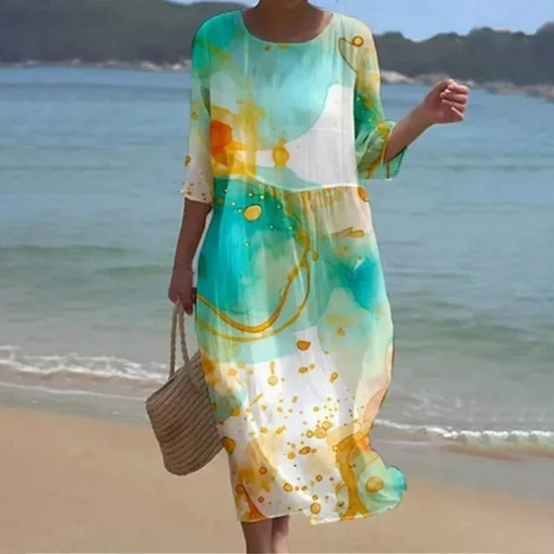 Winslow | Elegantes geblumtes Kleid für Damen