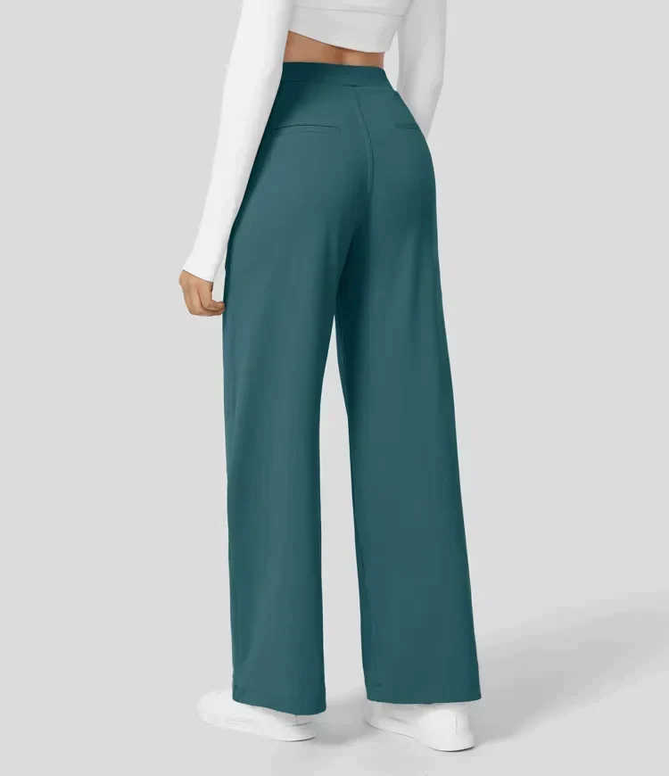 Sauzy | Hochtaillierte Stretch-Hose mit geradem Bein