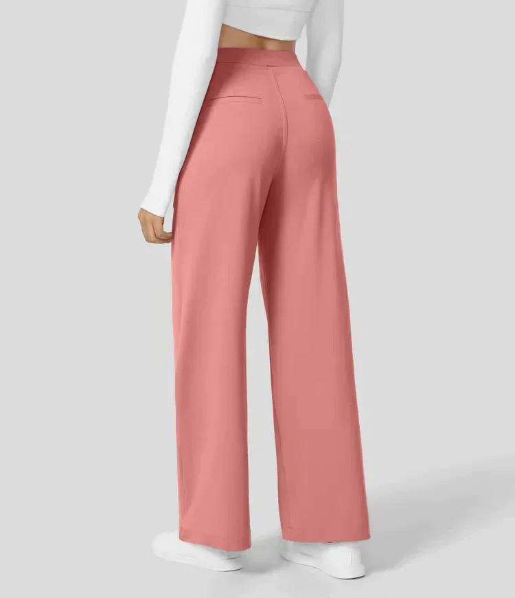 Sauzy | Hochtaillierte Stretch-Hose mit geradem Bein