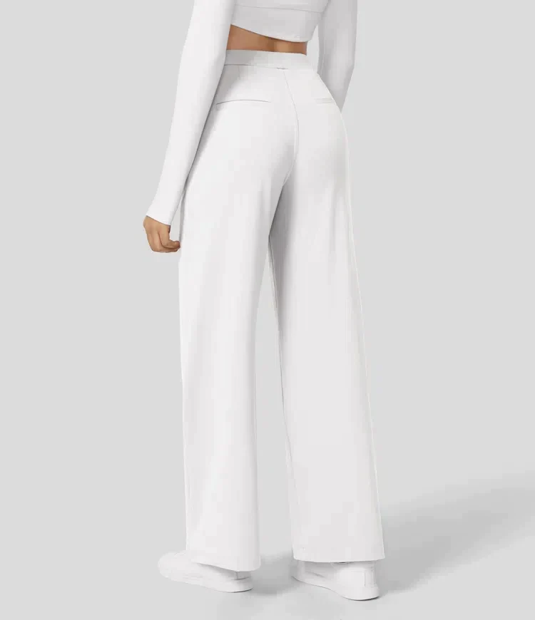 Sauzy | Hochtaillierte Stretch-Hose mit geradem Bein