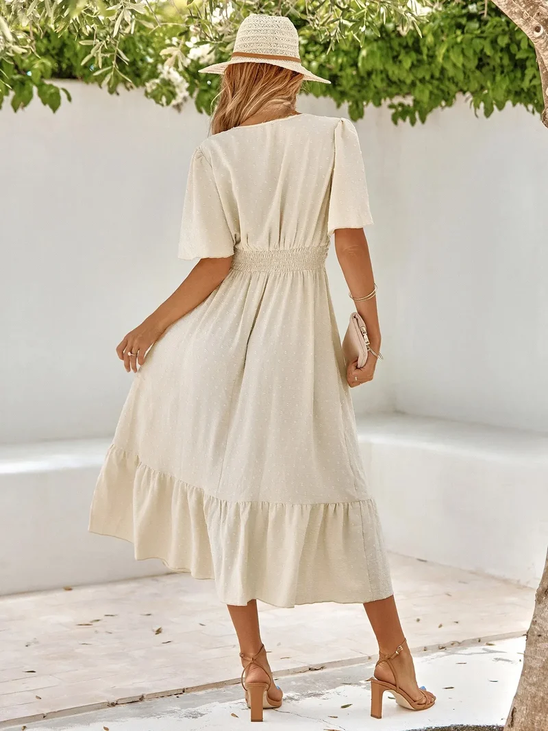 Rylee - Frauen Fließendes Langes Kleid