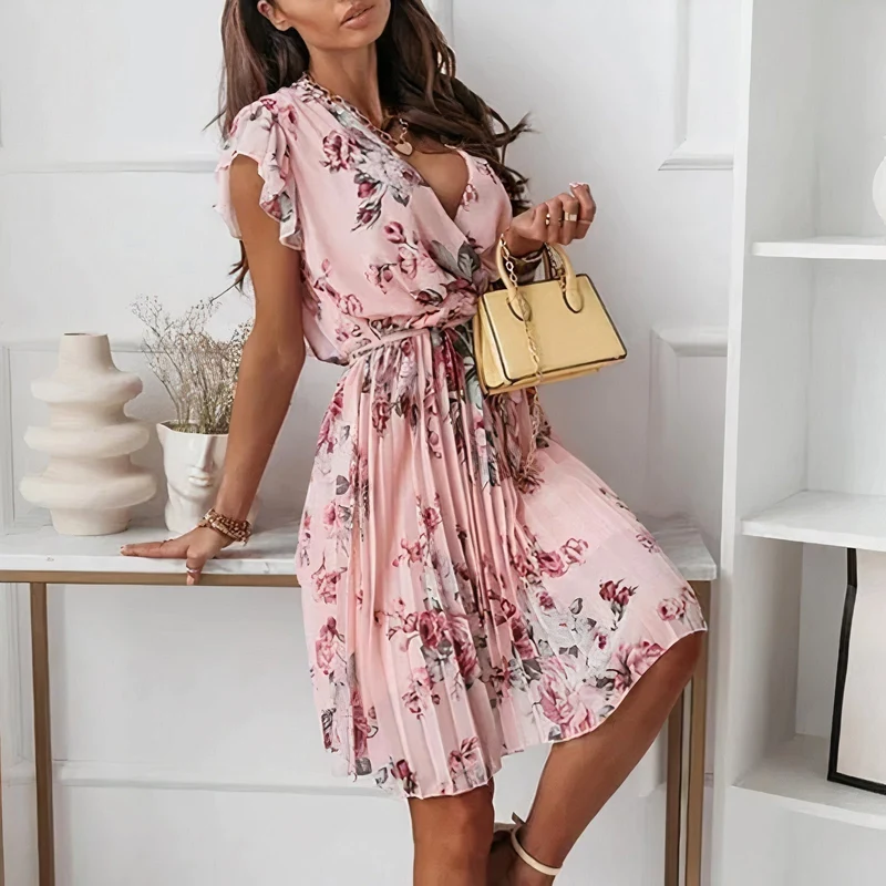Sage | Sommerkleid mit Druck für Damen