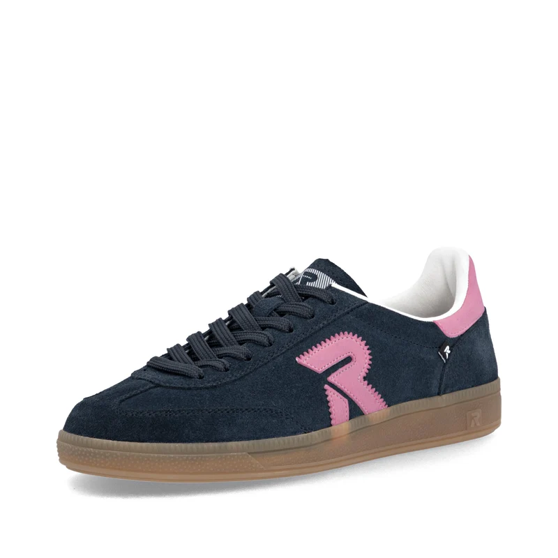 Rieker Modische Leder-Sneaker für Damen | Marineblau