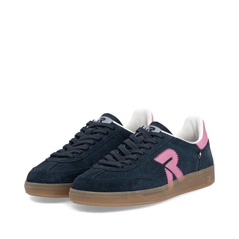Rieker Modische Leder-Sneaker für Damen | Marineblau