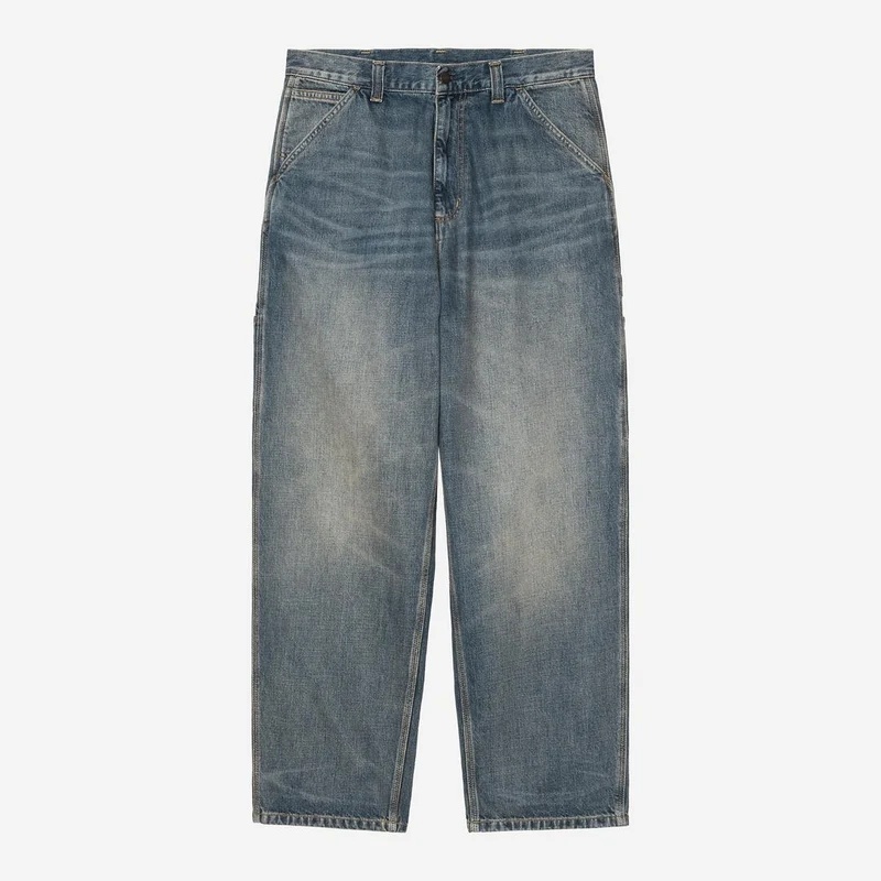 Carhartt WIP Herren OG Single Knee Camano Jeans | Blau, Used-Look